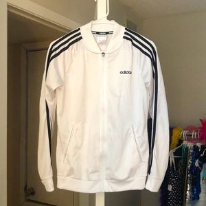 White Women’s Adidas Jacket, Size Small